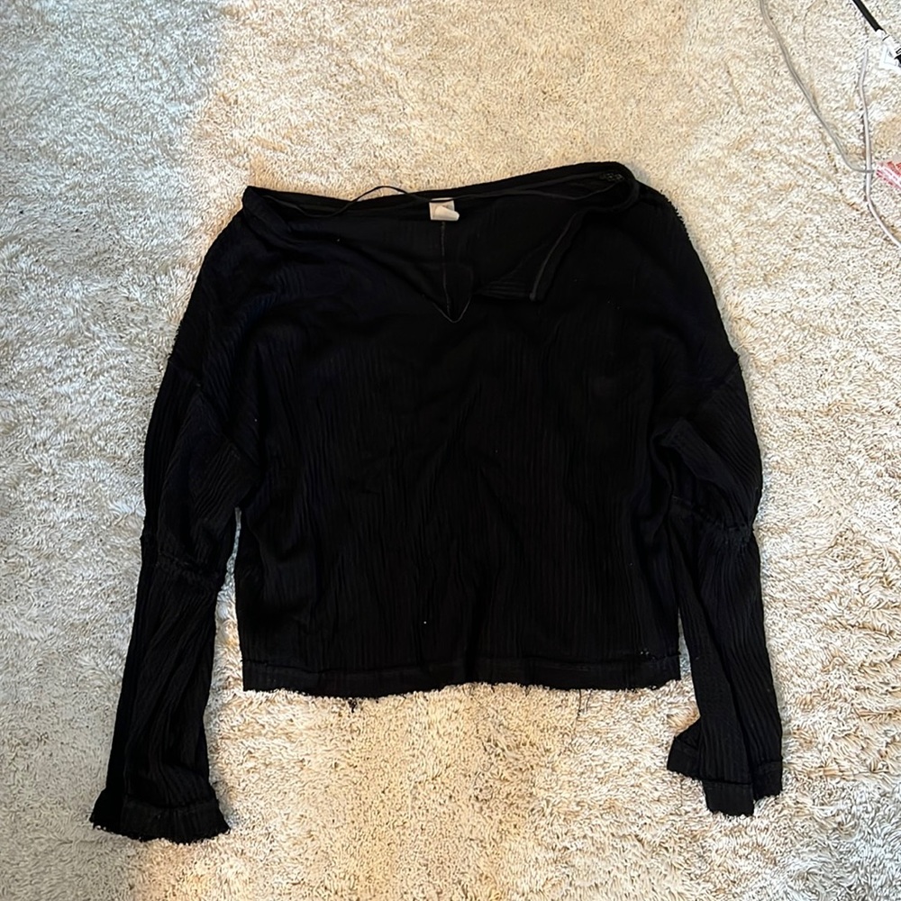 Free people black sweater